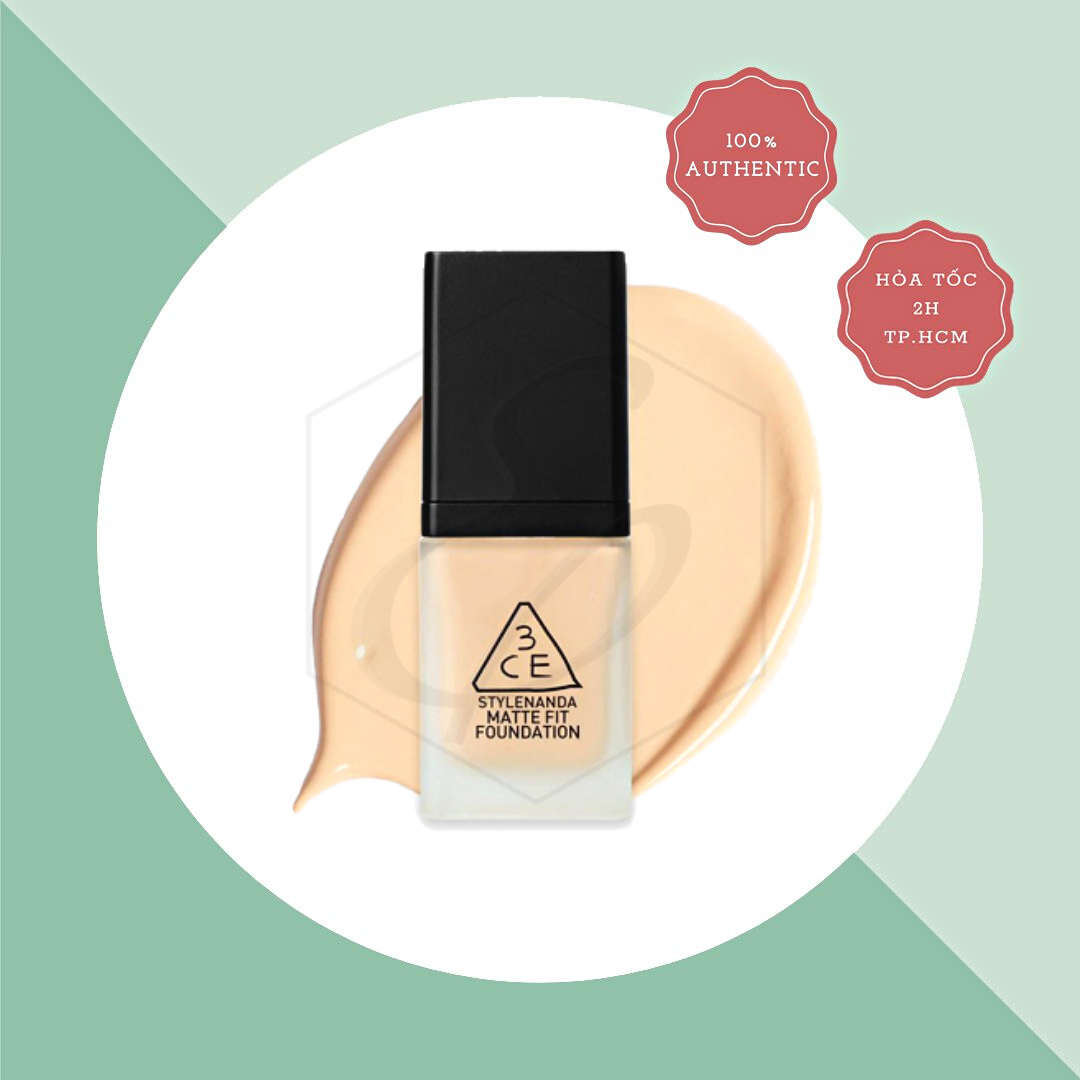 Kem Nền 3CE Matte Fit Foundation